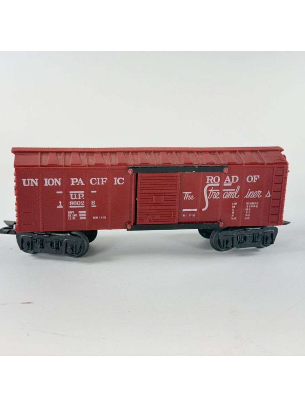 Vintage Union Pacific 186028 Streamline Box Car O Scale Model Railroad Train